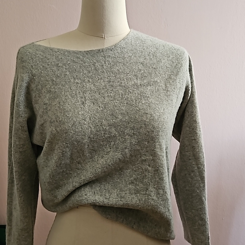 Gray Women's Sweater bianco&Blu Italy